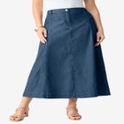 Plus Size 24/7 A Line Maxi Skirt image number 0