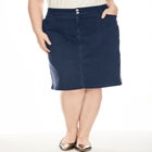 Tummy Control Denim Skirt image number null