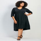 Valery V-Neckline Ity Jersey Dress image number null