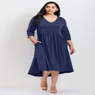 Valery V-Neckline Ity Jersey Dress image number null