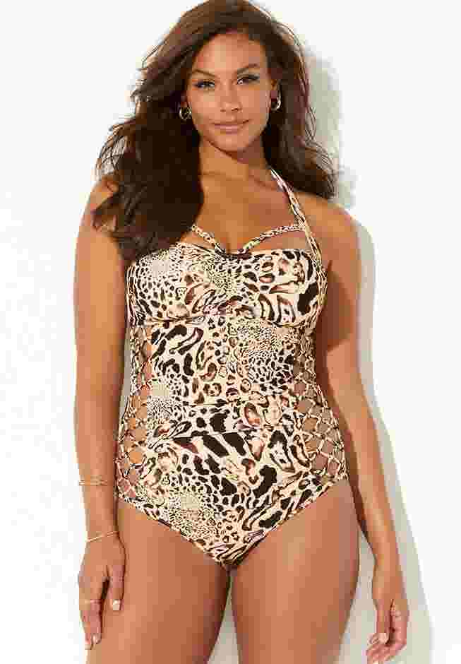 Boss Underwire One Piece Swimsuit image number 3