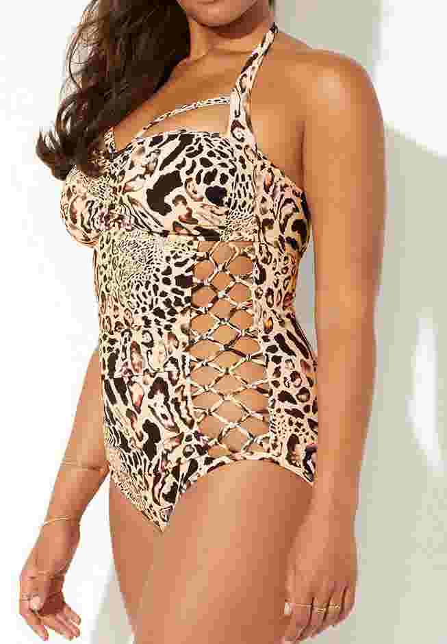 Boss Underwire One Piece Swimsuit image number 4