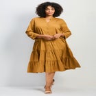 Avery Cotton Poplin Button Dress image number null