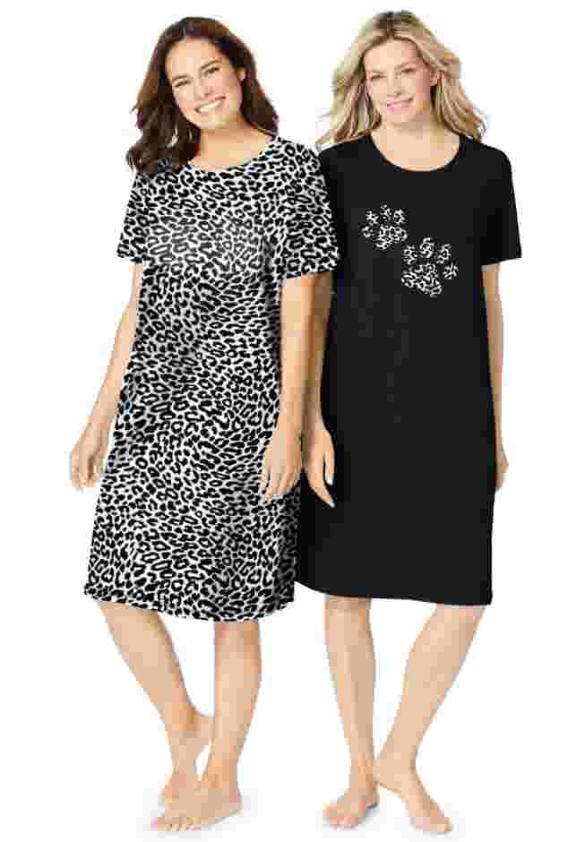 2-Pack Short-Sleeve Sleepshirt image number 0
