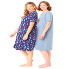 2-Pack Short-Sleeve Sleepshirt image number null