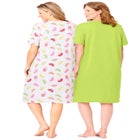 2-Pack Short-Sleeve Sleepshirt image number null