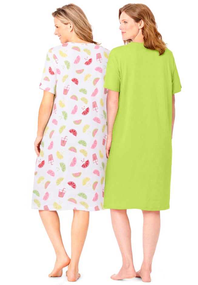2-Pack Short-Sleeve Sleepshirt image number 1