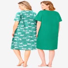 2-Pack Short-Sleeve Sleepshirt image number null
