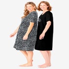 2-Pack Short-Sleeve Sleepshirt image number null