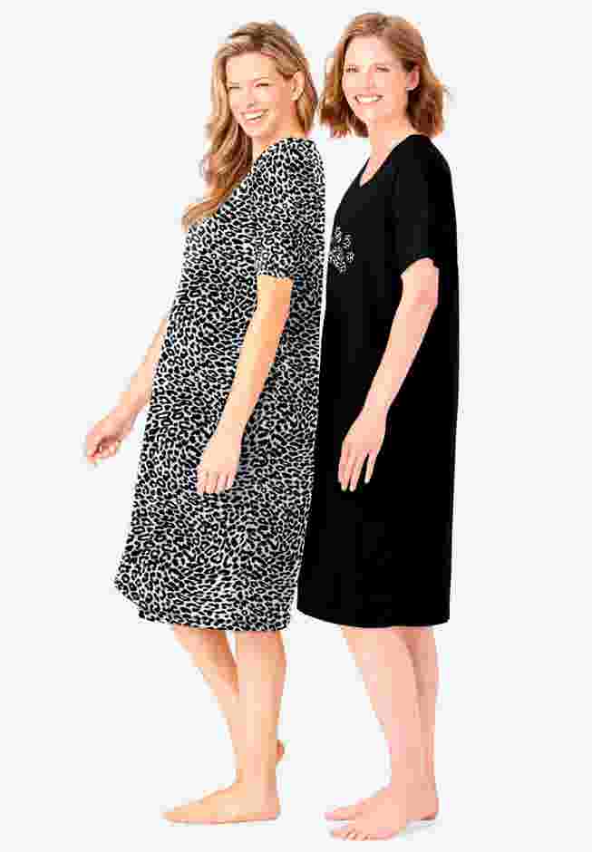 2-Pack Short-Sleeve Sleepshirt image number 2