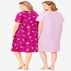 2-Pack Short-Sleeve Sleepshirt image number null