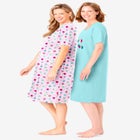 2-Pack Short-Sleeve Sleepshirt image number null
