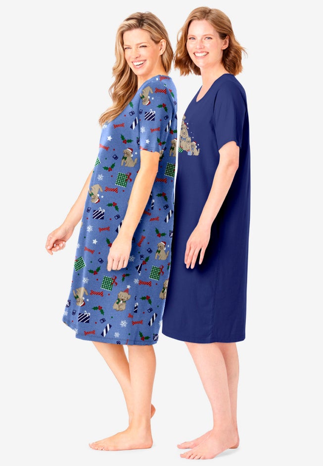 2-Pack Short-Sleeve Sleepshirt image number 2