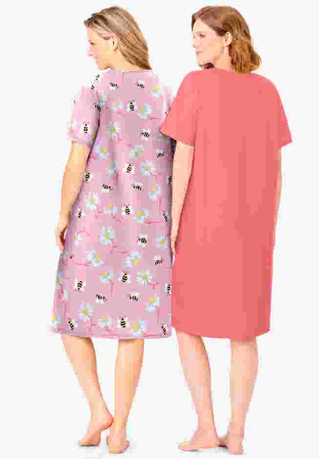2-Pack Short-Sleeve Sleepshirt image number 1