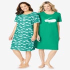 2-Pack Short-Sleeve Sleepshirt image number null