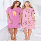 2-Pack Short-Sleeve Sleepshirt image number null