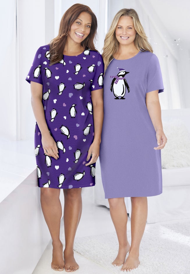 2-Pack Short-Sleeve Sleepshirt image number 4