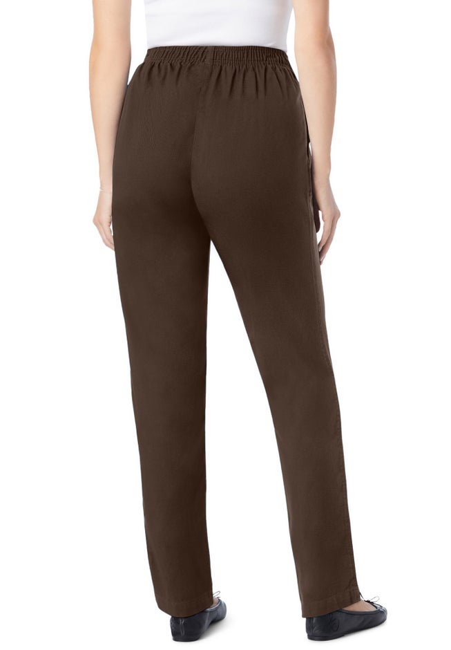 7-Day Straight-Leg Elastic-Waist Cotton Denim Pant image number 1