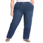 7-Day Straight-Leg Elastic-Waist Cotton Denim Pant image number 0