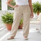7-Day Straight-Leg Elastic-Waist Cotton Denim Pant image number 0
