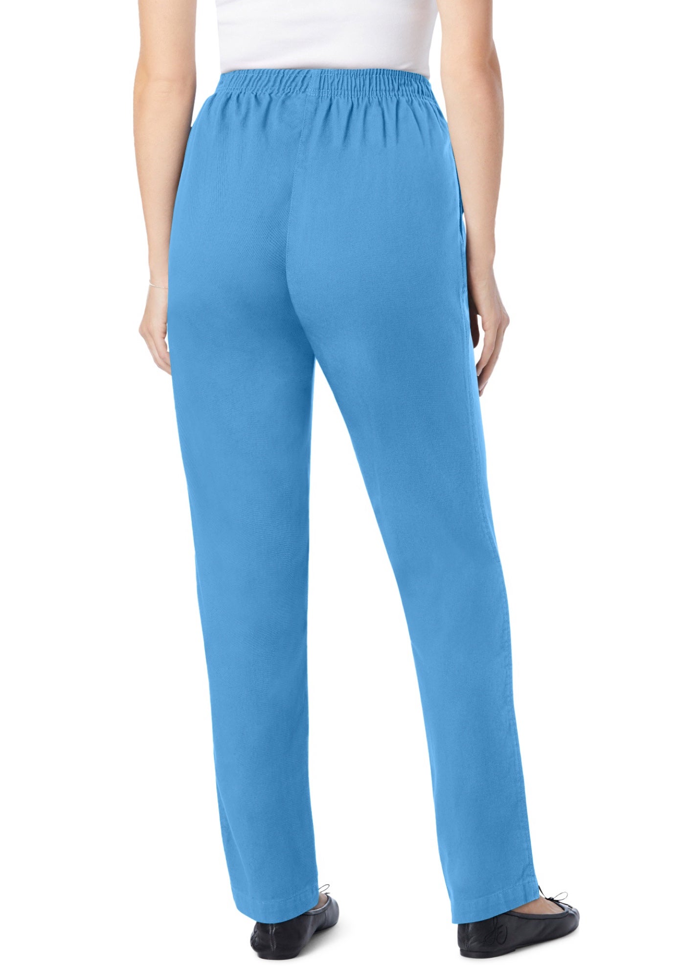 7-Day Straight-Leg Elastic-Waist Cotton Denim Pant image number 1