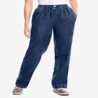 7-Day Straight-Leg Elastic-Waist Cotton Denim Pant image number 0