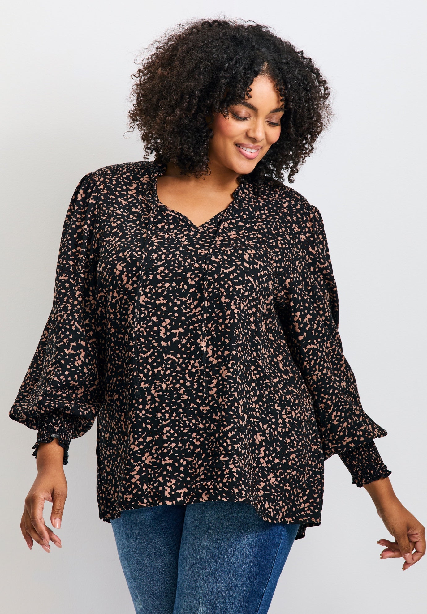 Abby Blouson Sleeve Blouse image number 0