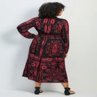 Eliana Scarf Placement Print Dress image number 1