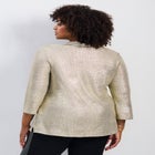 Felicia Metallic Knit Top image number 1