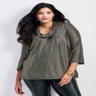 Felicia Metallic Knit Top image number 0