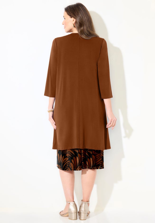 Soft Knit Jacket Dress image number 1