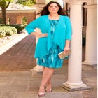 Soft Knit Jacket Dress image number null