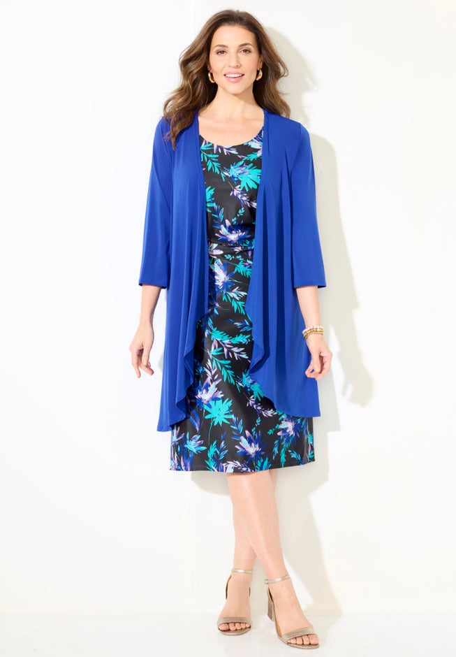 Soft Knit Jacket Dress image number 0