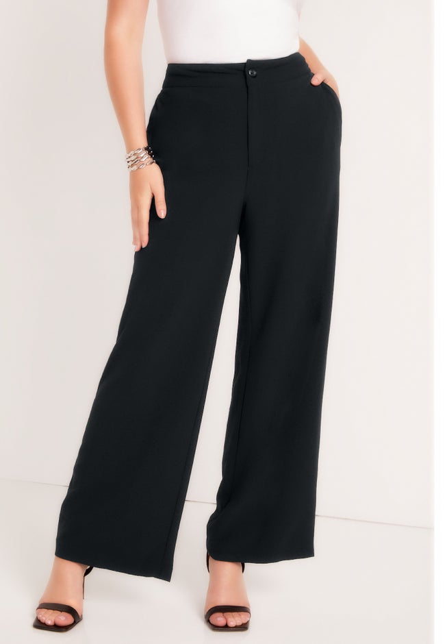 June Fit Wide-Leg Corner Office Pants image number null