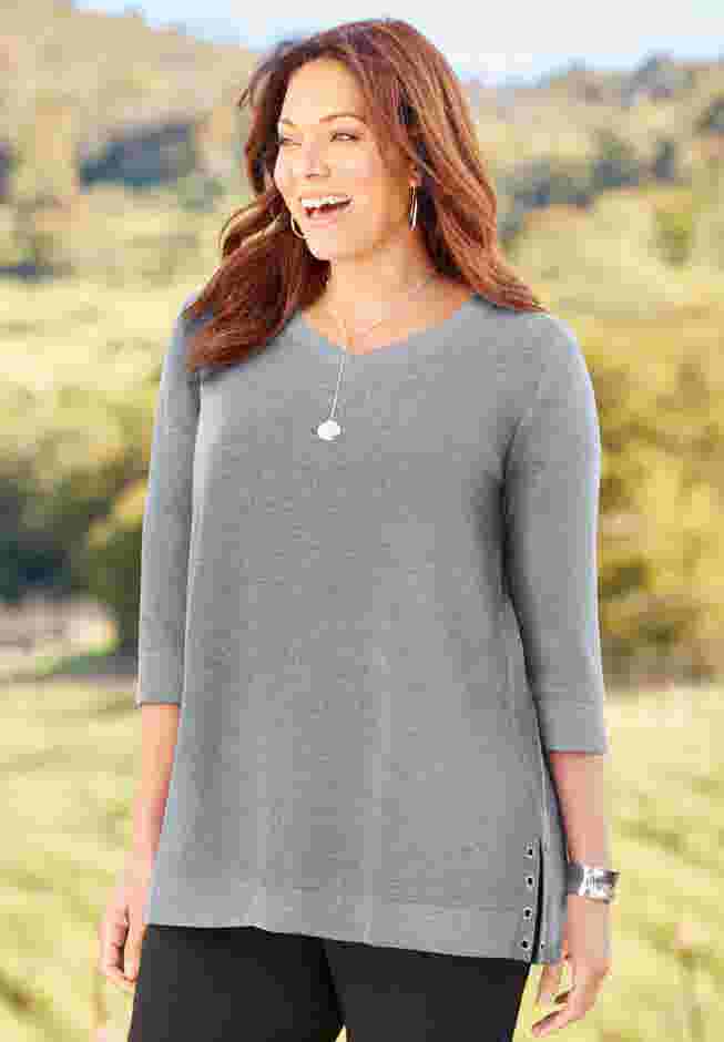 Cloud Knit V-Neck Top image number 1