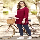 Cloud Knit Ribbed V-Neck Tunic image number 1