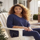 Cloud Knit Ribbed V-Neck Tunic image number 2