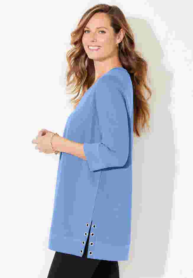 Cloud Knit V-Neck Top image number 1