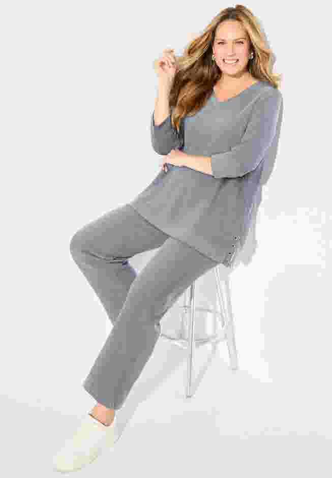 Cloud Knit V-Neck Top image number 0