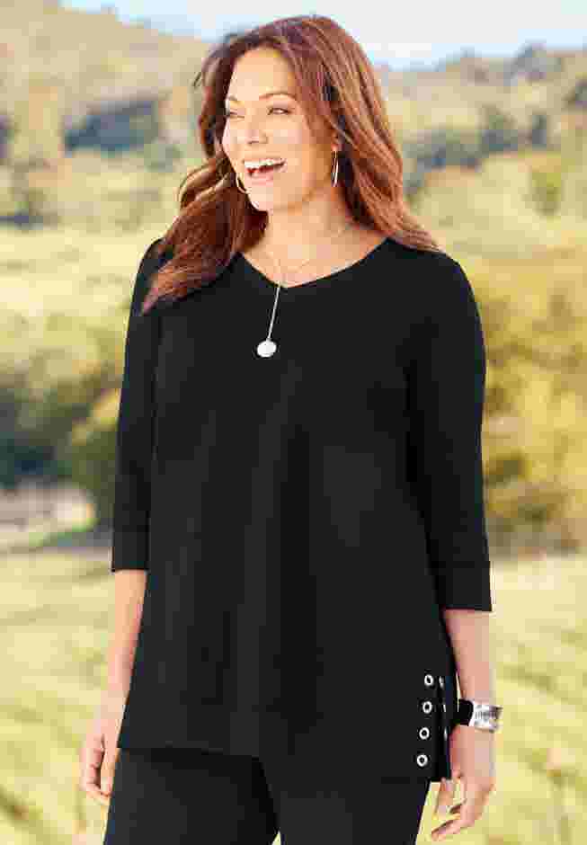 Cloud Knit V-Neck Top image number 0