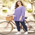 Cloud Knit V-Neck Top image number null