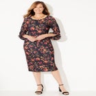 Ruffle Sleeve Shift Dress image number null