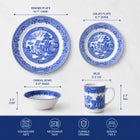 16-PC. Blue Willow Dinnerware Set image number 3