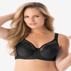 Elila&reg; Embroidered Microfiber Underwire Bra 2401 image number null
