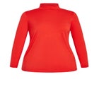 Organic Mock Neck Top image number 4