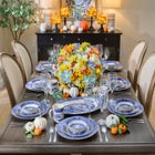 16" Blue Willow Oval Platter image number null