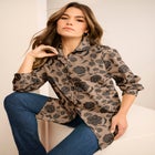 Plus Size Kate Long Sleeve Easy Cotton-Blend Button-Front Shirt image number 0