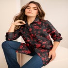 Plus Size Kate Long Sleeve Easy Cotton-Blend Button-Front Shirt image number 0