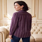 Plus Size Kate Long Sleeve Easy Cotton-Blend Button-Front Shirt image number 1