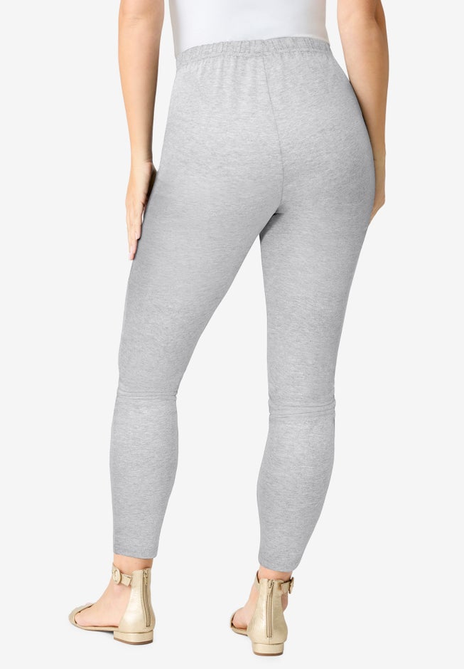Plus Size Essential Stretch Ankle Length Pull-On Legging image number 2
